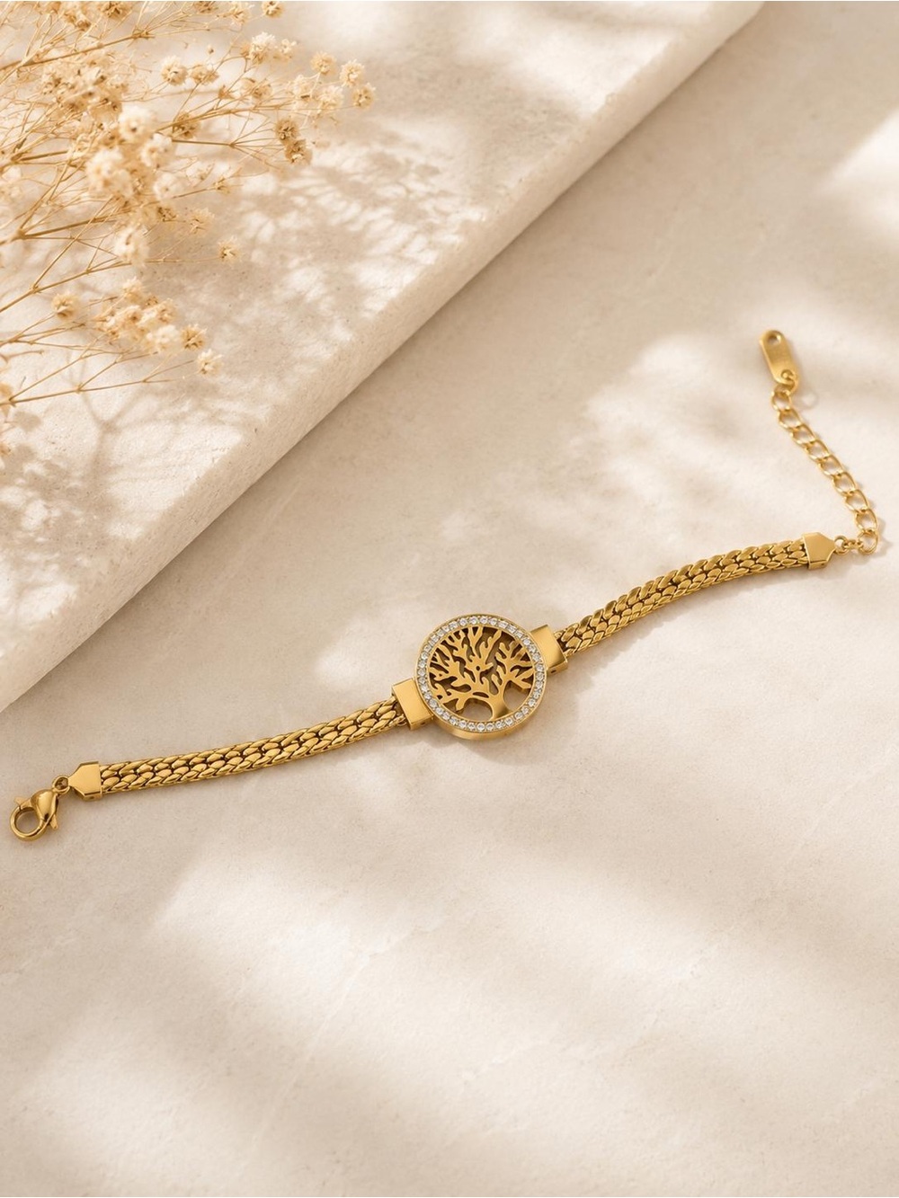 Gold Tree of Life Bracelet - Women Jewelry